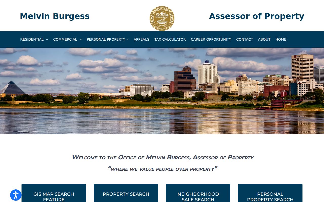 Memphis people search using Shelby County assessor property records